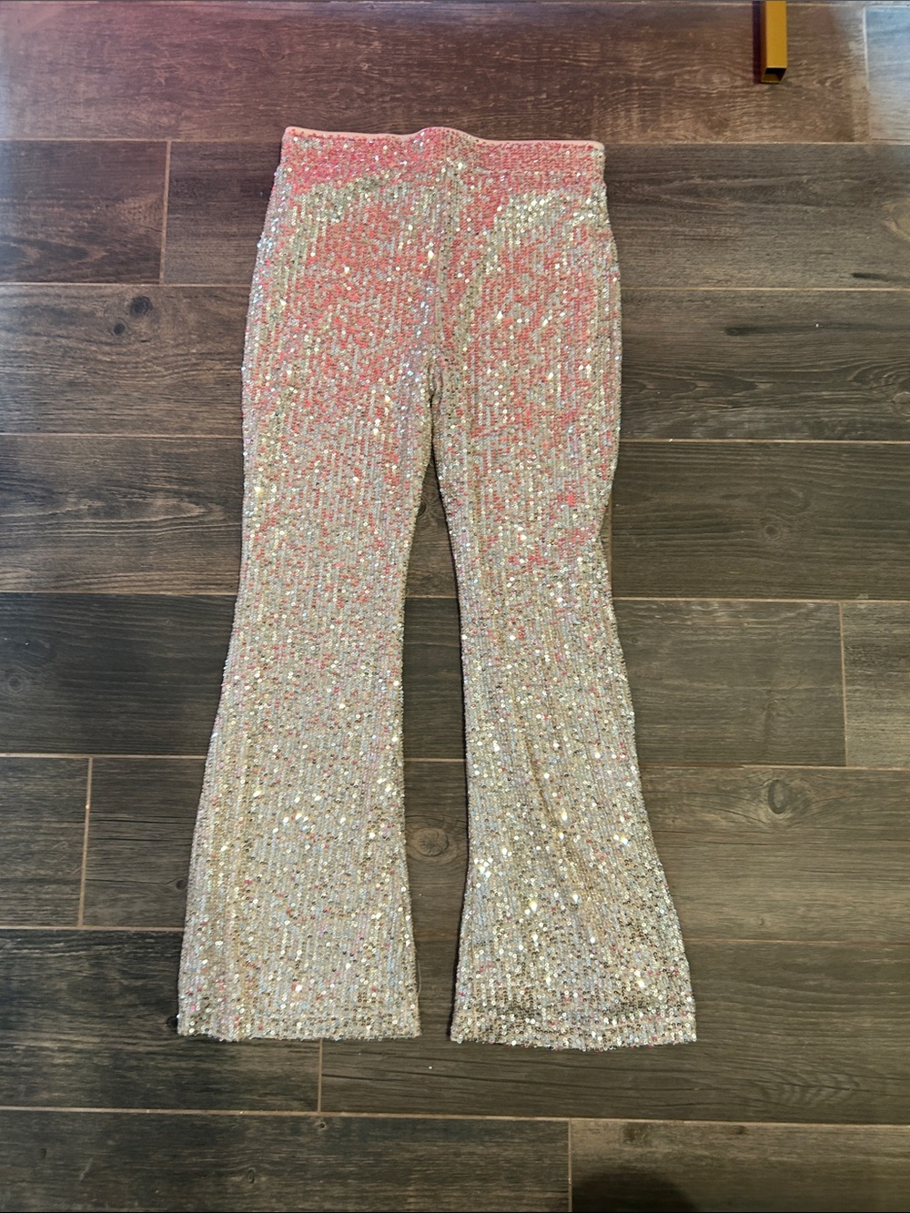 art class cream  Sequin Flared Kids Dressy Pants